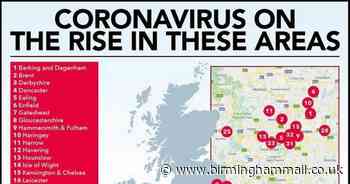 Mapped: The 36 areas in England which could have Leicester-style lockdown