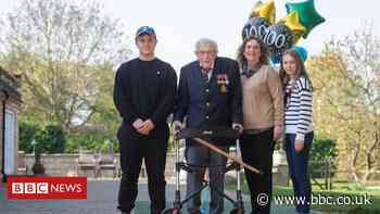 Captain Tom Moore: NHS fundraiser 'lifted lockdown blues'