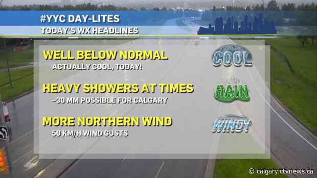 30 mm of rain possible for Calgary on Tuesday