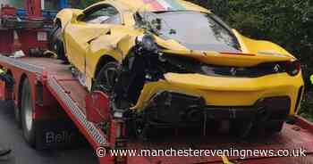 One person taken to hospital after £250,000 Ferrari crash