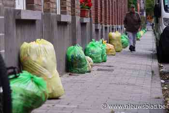 Donderdag mag het niet meer, maar nog veel gele vuilniszakken op straat in Gent