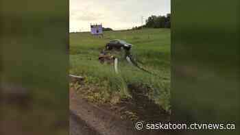 3-year-old in hospital after being ejected from vehicle near Saskatoon