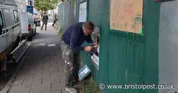 Children's artwork removed from scene of maple trees protest