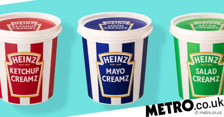 Heinz launches ketchup, salad cream, BBQ sauce and mayo ice cream kits