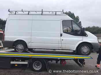 Police seize uninsured van in Larkfield Grove, Tonge Moor