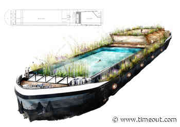 A London barge may become a floating spa and open-air pool - Time Out London