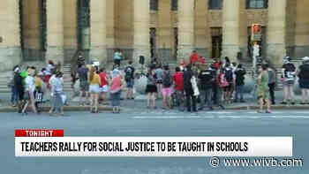 Teachers rally for social justice to be taught in school