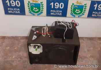 Perturbação de sossego - Polícia Militar apreende equipamento de som em Nova Andradina - Nova News - Nova News