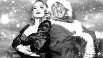 Adele auf Weihnachts-Bildern fast nicht zu erkennen - Fans haben schlüpfrige Vermutung - tz.de
