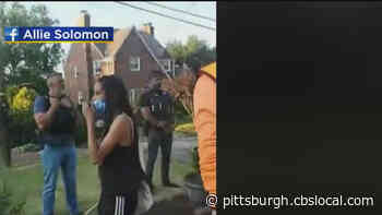 Protesters Gather In Front Of Home Of Wilkinsburg Mayor