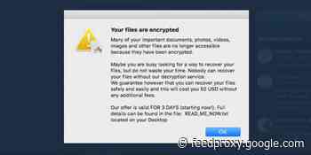 EvilQuest Mac ransomware impersonates Google, Apple OS processes