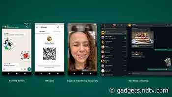 WhatsApp to Get Animated Stickers, QR Codes, Group Video Call Improvements, and More Over Coming Weeks