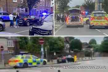 Two arrested and weapon seized in police chase