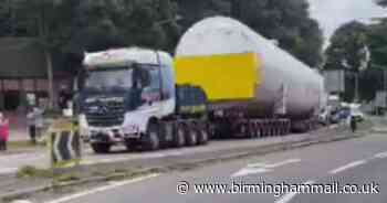 Watch as second huge oxygen tank transported on lorry at just 5mph