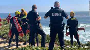 100-mph car chase sees suspect drive off cliff and into Pacific Ocean