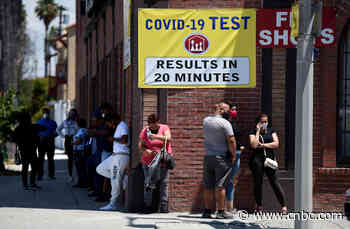 US reports second-highest day of new coronavirus cases as Arizona, California set new records - CNBC