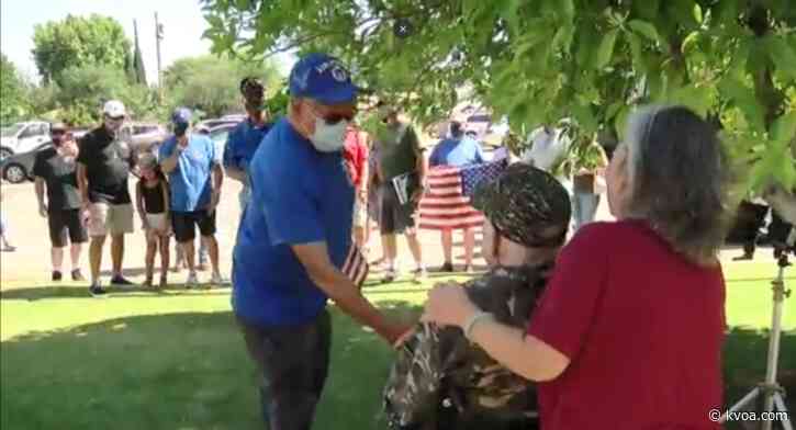 Calif. vet honored after missing honor flight due to cancer