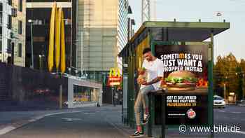 Burger King spielt McDonald’s deftigen Streich: Es geht um Delivery-Hotspots - BILD