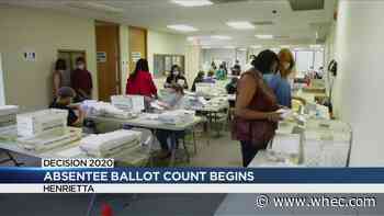 Monroe County Board of Elections wraps up day 1 of absentee ballot counting