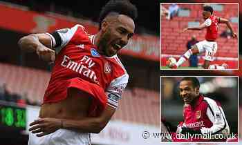 Pierre-Emerick Aubameyang scores 50 Premier League goals faster than Arsenal legend Thierry Henry