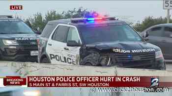 Houston police cruiser involved in crash on South Main Street, causes traffic delays - KPRC Click2Houston