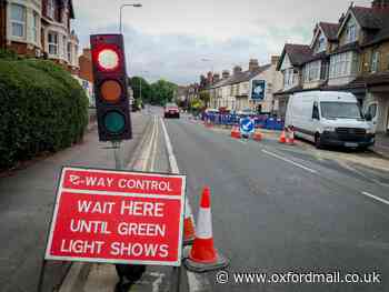 Botley Road roadworks in Oxford by Thames Water