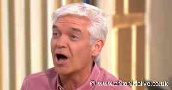 Phillip Schofield 'screaming' as he kicks off on This Morning set