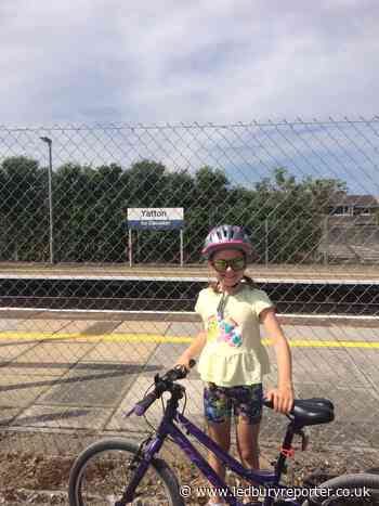 Audrey's 100-mile cycle to help 'save the planet'
