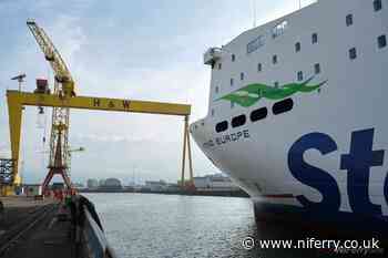 [Video] Stena Europe in Belfast Building Dock - NI Ferry Site