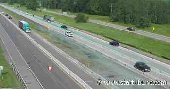 Holiday weekend traffic: New lane configuration on Interstate 35W in north metro
