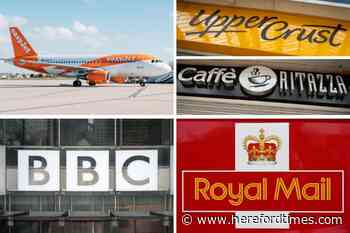 BBC, Upper Crust, Caffe Ritazza, easyJet and Royal Mail confirm job losses