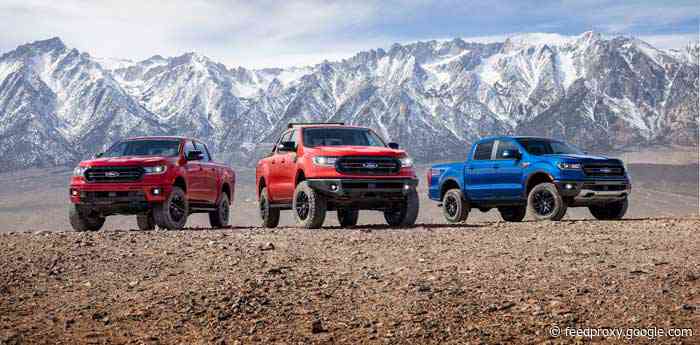 Three new Ford Racing Ranger pickup accessory packages debut
