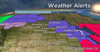 Severe thunderstorm watch issued for parts of Saskatchewan