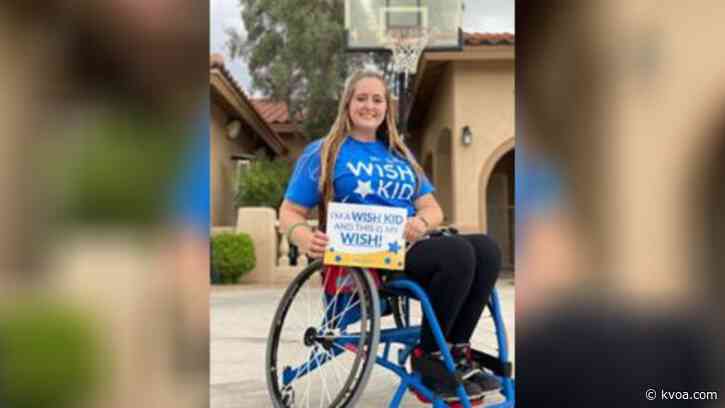 Tucson Make-A-Wish kid receives basketball wheelchair