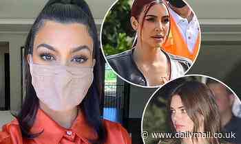 Kourtney Kardashian challenges Kim and Khloe to wear masks