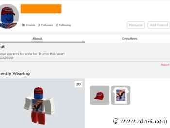 Roblox accounts hacked with pro-Trump messages