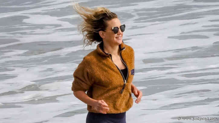Kate Hudson Spends the Day at the Beach with Her Family