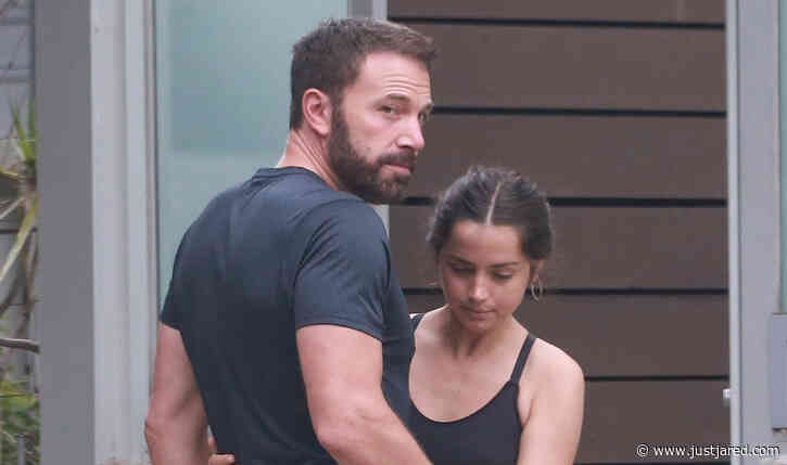 Ben Affleck Embraces Ana de Armas While Arriving Home from a Dog Walk