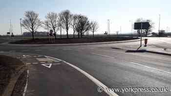 Roundabout at Shiptonthorpe on A1079 was 'impassable' after water main burst