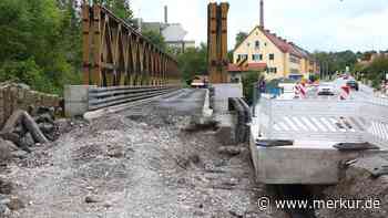 Die Autofahrer in Schongau und Peiting freut es Nur noch kleine Restarbeiten an der Mühlkanalbrücke - merkur.de