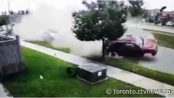 Wild crash on Brampton, Ont. residential street leads charges for young driver