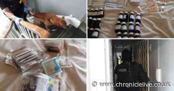 Two arrested after drugs and cash seized in dawn raid in Sunderland