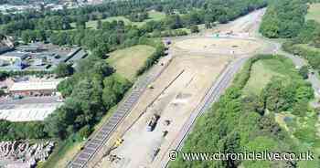 First major change this weekend on A69 roundabout at Hexham