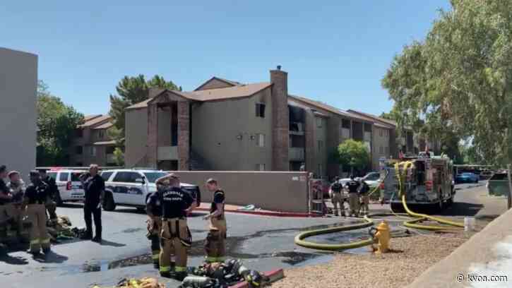 Crews find body after fire breaks out at apartment complex in north Phoenix
