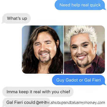 Guy Gadot Or Gal Fieri Meme