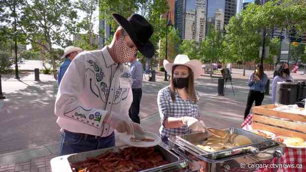 Sheraton Eau Claire celebrates reopening with Stampede pancake breakast to go