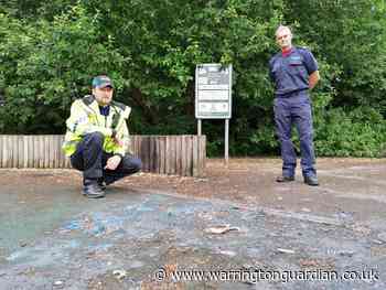 Police and fire operation over arson in Peel Hall Park