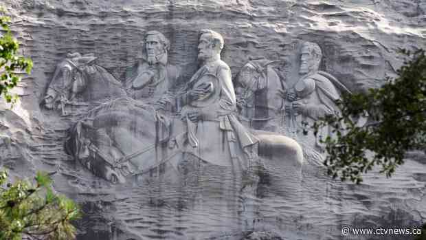 As monuments fall, Confederate carving has size on its side