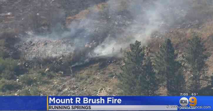 Firefighters Work Overnight To Contain Brush Fire In San Bernardino ...