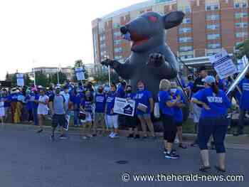 Union nurses strike at AMITA Health Saint Joseph Medical Center - The Herald-News